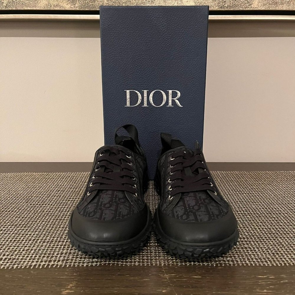 Dior , B28 Oblique Low Top LT Sneakers in Black , BNWB 11 US - Picture 3 of 4